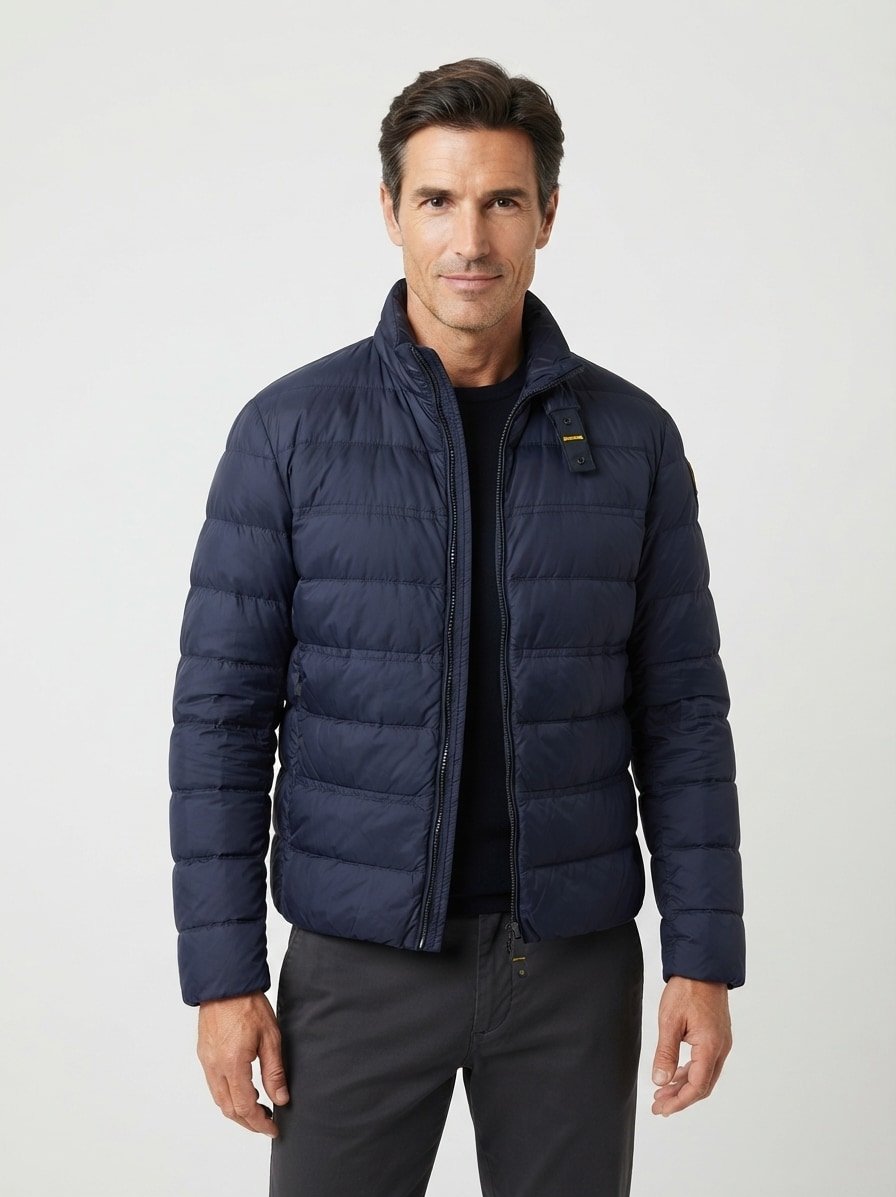 Daunenjacke, Nylon, blau