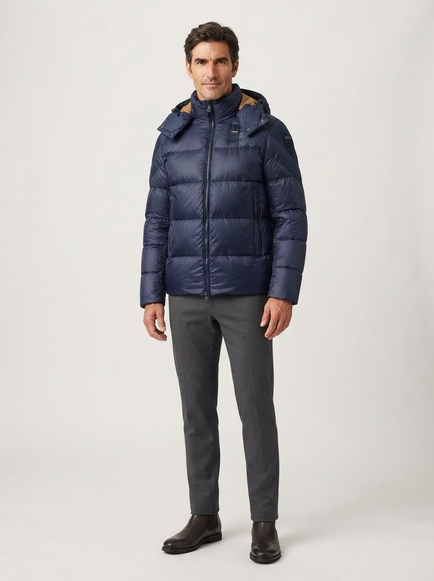 Steppjacke Kiernan, Nylon wasserabweisend, dunkelblau