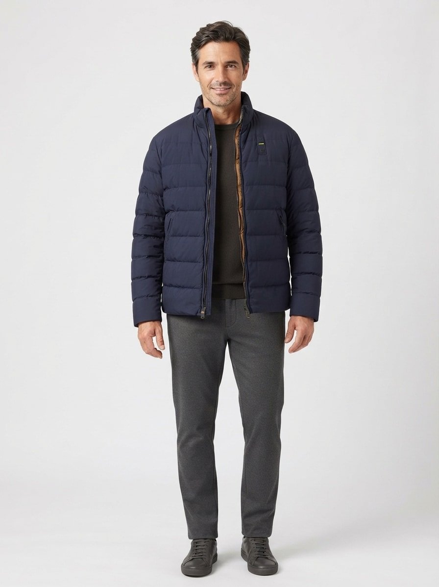Daunenjacke Austin, Nylon wasserabweisend, dunkelblau