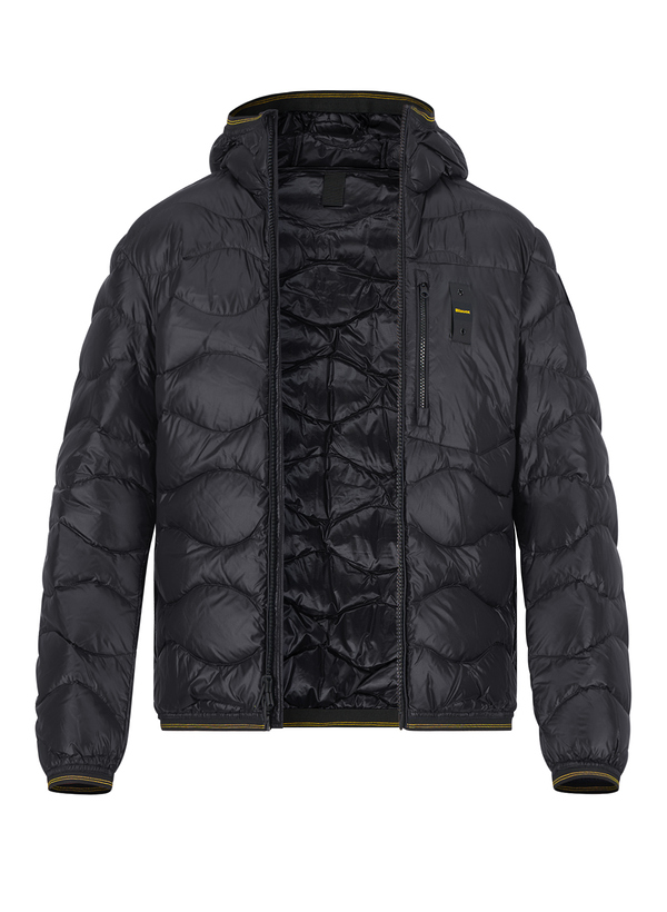 Daunenjacke Wave, Nylon, schwarz