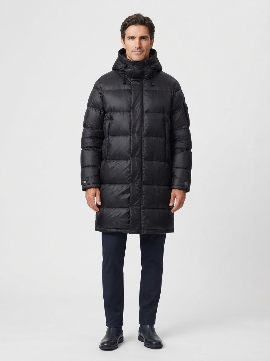 Parka Aldrich, Nylon wasserabweisend, schwarz
