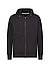 Sweatjacke Kano, Baumwolle, schwarz - schwarz