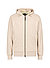 Sweatjacke, Baumwolle, sand - sand
