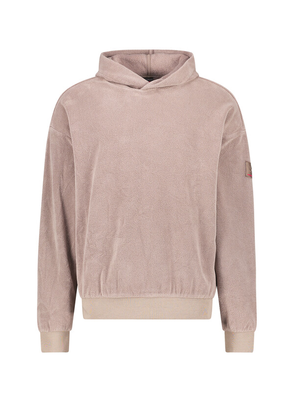 Hoodie Ilario, Fleece, taupe