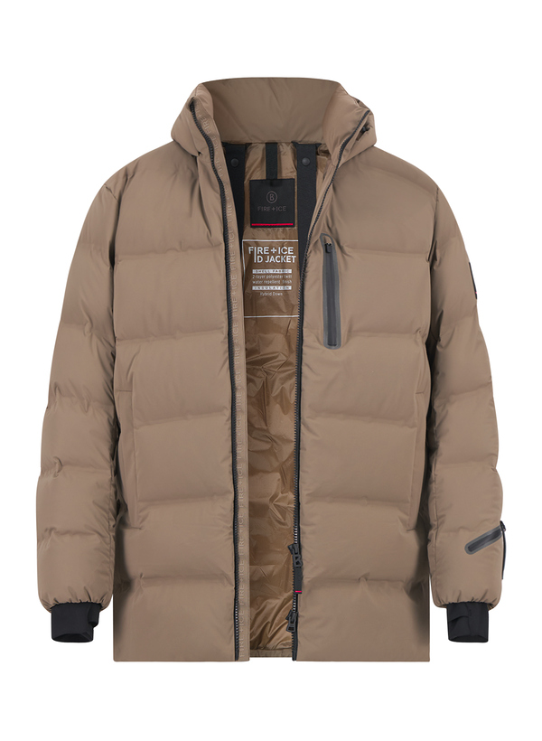 Daunenjacke Ekin-D, Mikrofaser wasserabweisend, braun