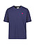 T-Shirt, Baumwolle, navy - navy