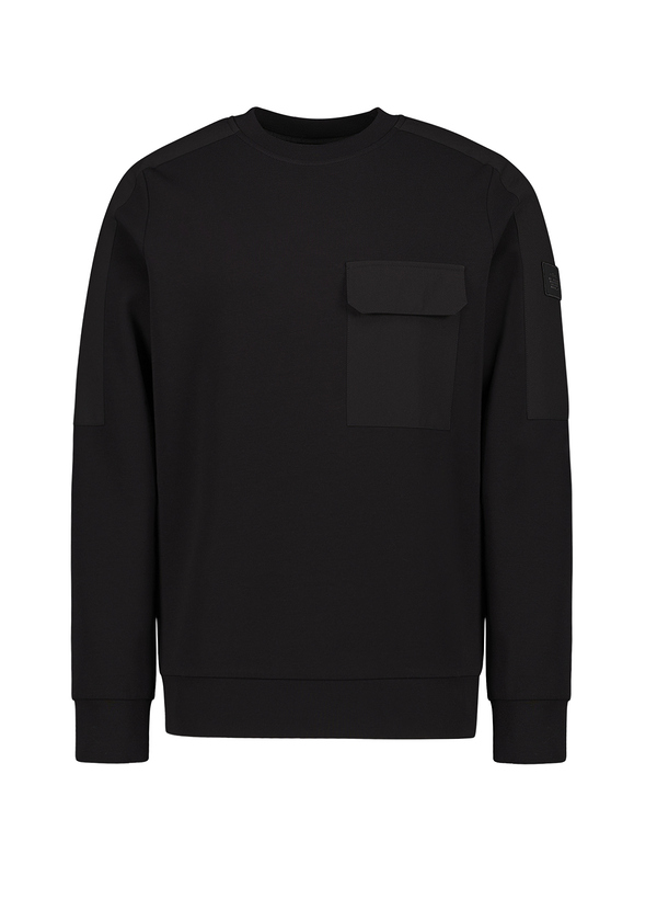 Sweatshirt, Scuba, schwarz