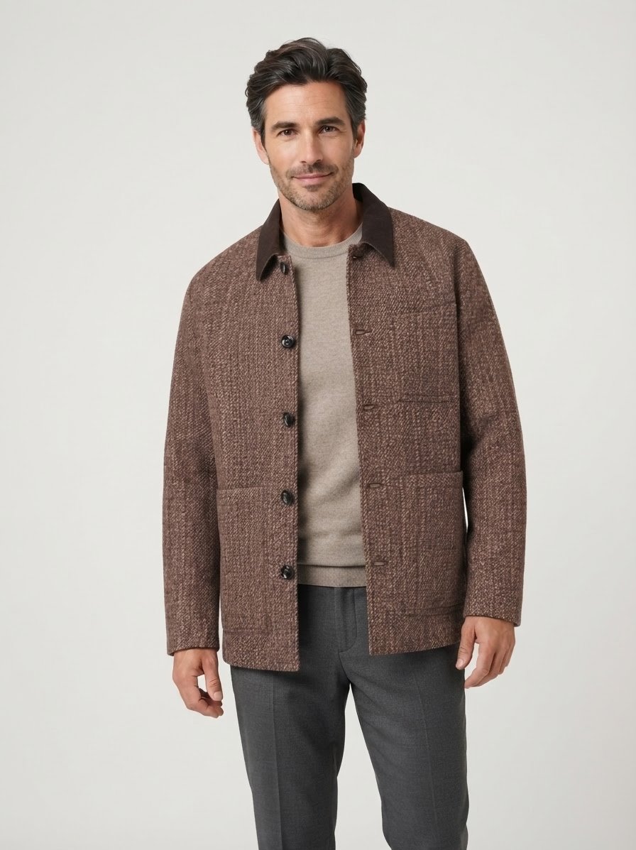 Jacke MMGWarren, Tweed, chocolate