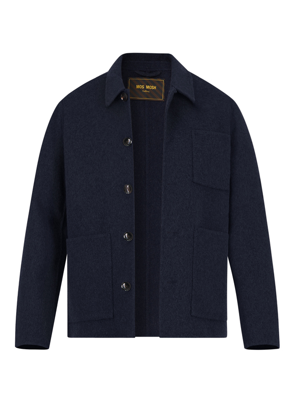 Jacke MMGWarren, Wolle ungefüttert, navy