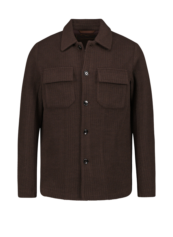 Overshirt MMGAustin, Strick, black coffee