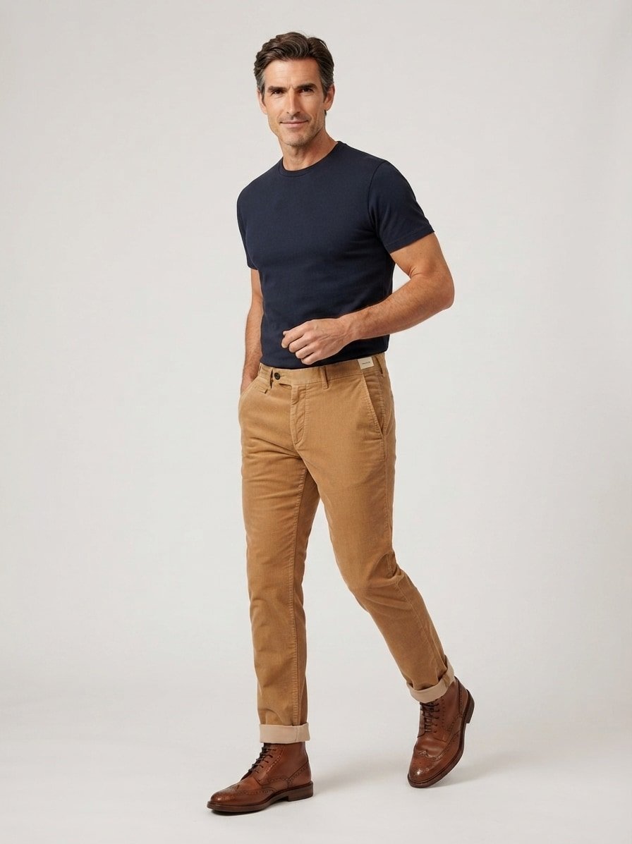 Hose MMGHunt, Regular Fit, Cord, karamell