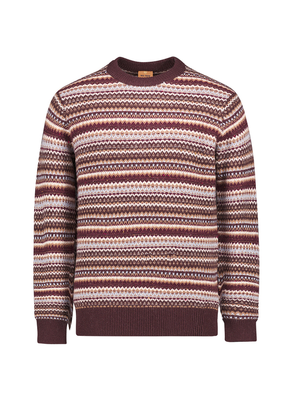 Pullover Laporte, Wolle, braun strukturiert