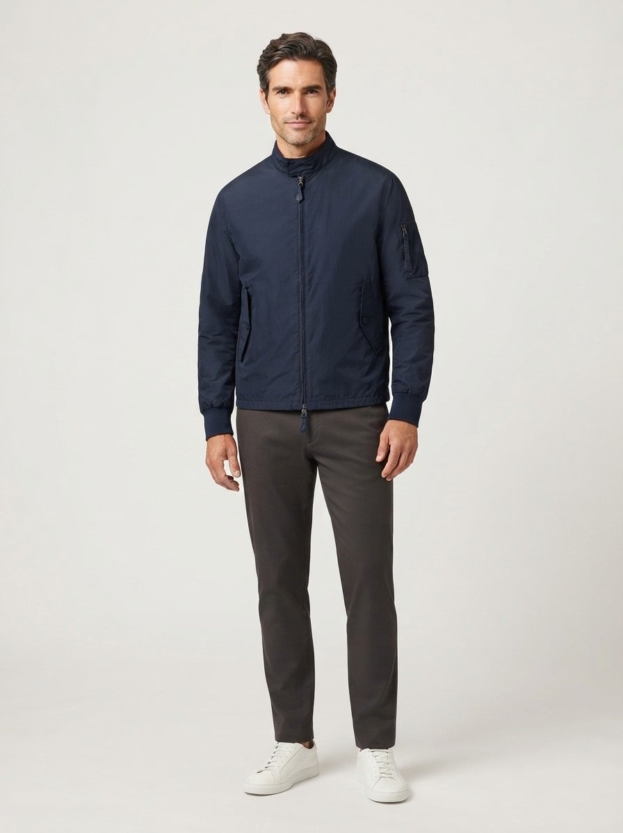 Overshirt MMGLesley Mikrofaser wattiert, navy