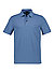 Polo-Shirt, Baumwoll-Piqué, blau - blau