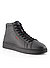 High Top Sneaker Neston, Material-Mix, schwarz - schwarz