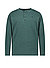 Longsleeve Atchison, Baumwolle, flaschengrün meliert - flaschengrün