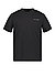 T-Shirt, Baumwolle, schwarz - schwarz