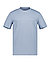 T-Shirt, Baumwolle, schwarz - hellblau