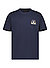 T-Shirt, Baumwolle, navy - navy
