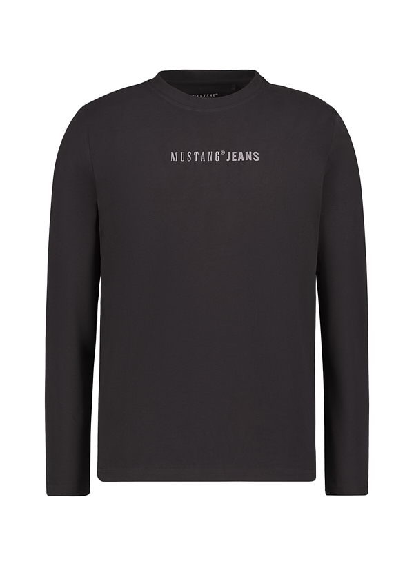 Longsleeve Asheville, Baumwolle, schwarz