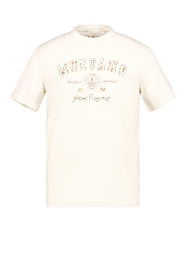 T-Shirt Austin, Baumwolle, creme meliert