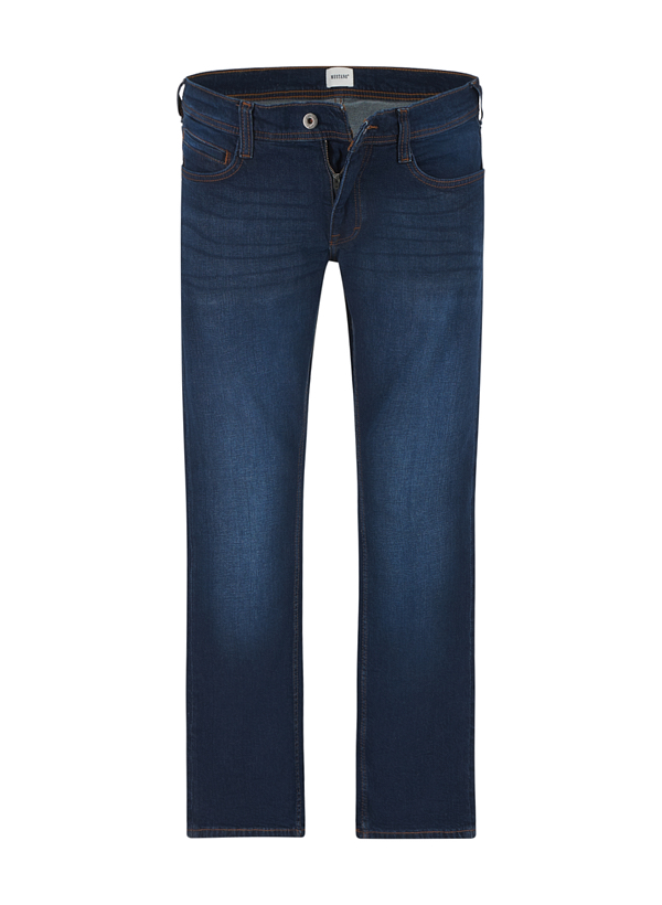 MUSTANG Herren Jeans blau Baumwoll-Stretch