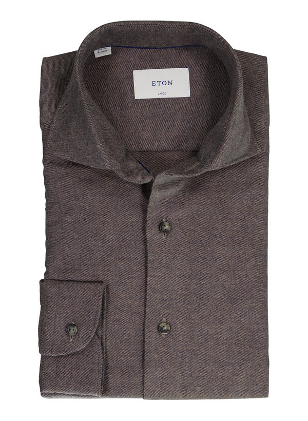 Hemd, Casual, Flanell, Kent, dunkelbraun