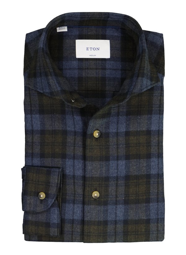 Hemd, Casual, Flanell, Kent, navy kariert