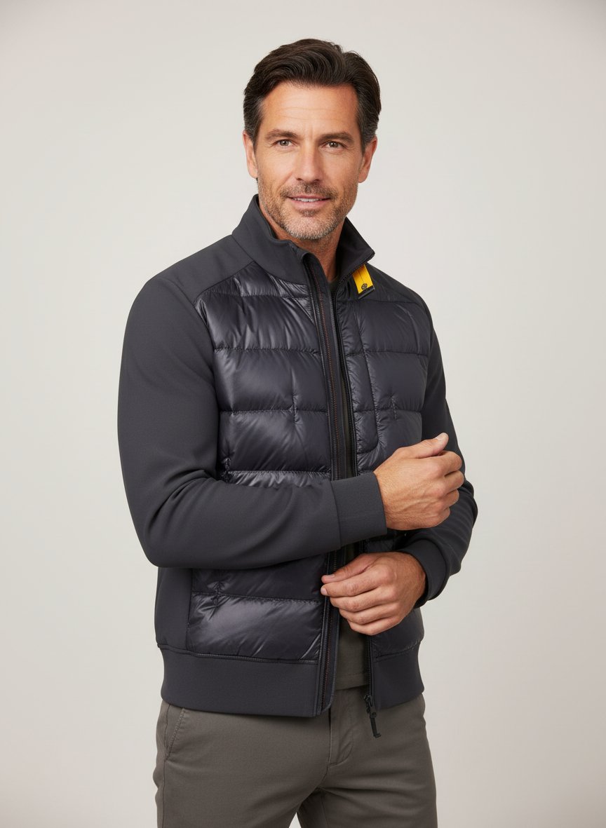 Daunenjacke Matty, Mikrofaser wasserabweisend, grau