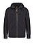 Sweatjacke Charlie Easy, Baumwolle-Fleece, schwarz - schwarz