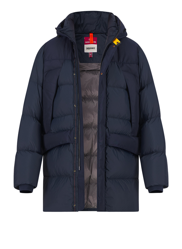 Daunenparka, Mikrofaser wasserfest, navy
