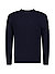 Pullover, Woll-Mischung, navy strukturiert - navy