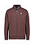 Sweatjacke, Baumwolle, dunkelbraun - dunkelbraun