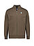 Sweatjacke, Baumwolle, oliv - oliv