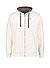 Sweatjacke, Baumwolle, ecru - ecru