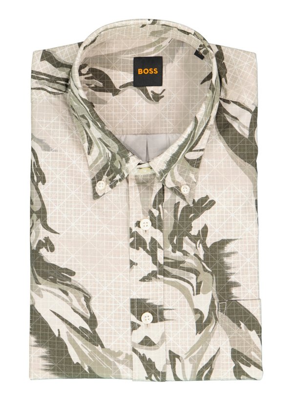 BOSS Orange Herren Hemden beige,grün