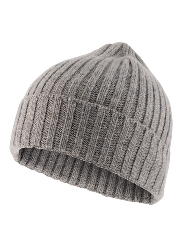 Strickmütze, Reines Kaschmir, hellgrau