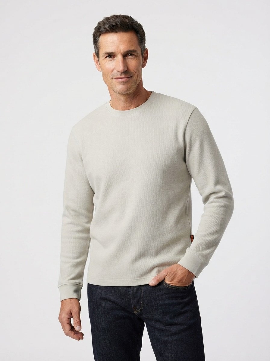 Longsleeve Tempest, Baumwolle, beige