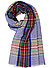 Schal Tartine, Kaschmir-Wolle, blau-multicolor kariert - multicolour