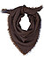 Bandana  Arno, Kaschmir-Wolle, braun-navy meliert - braun-navy