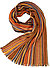Raschelschal, Schurwolle, orange gestreift - orange