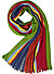 Raschelschal, Schurwolle, multicolor gestreift - multicolour