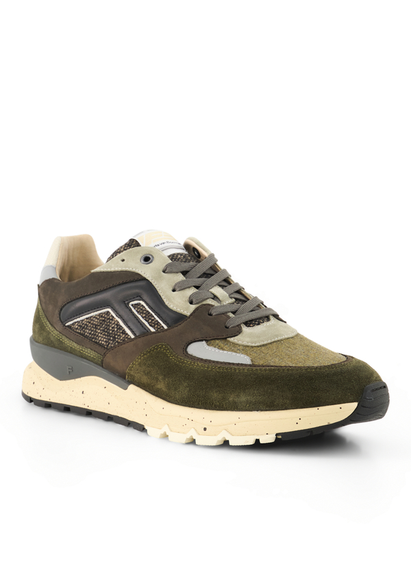 Floris van Bommel Herren Sneaker grün Nubuk-/Veloursleder