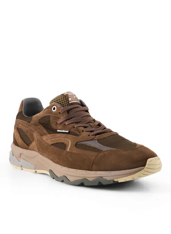 De Rezer 01.27 Sneaker, Leder-Textil, taupe