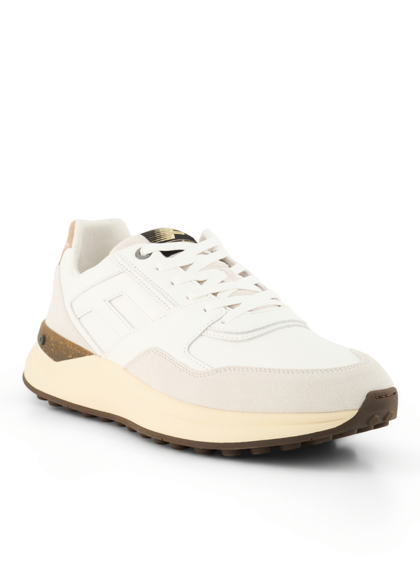 Floris van Bommel Herren Sneaker weiß Glattleder