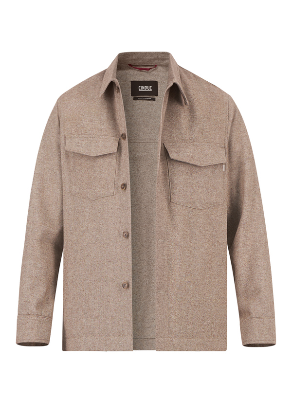 Overshirt, Flanell, Kent, Brusttasche, braun