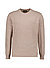 Pullover Cizac, Baumwolle, hellbraun meliert - braun