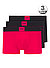 Trunks, Baumwoll-Stretch, schwarz-rot - schwarz-rot