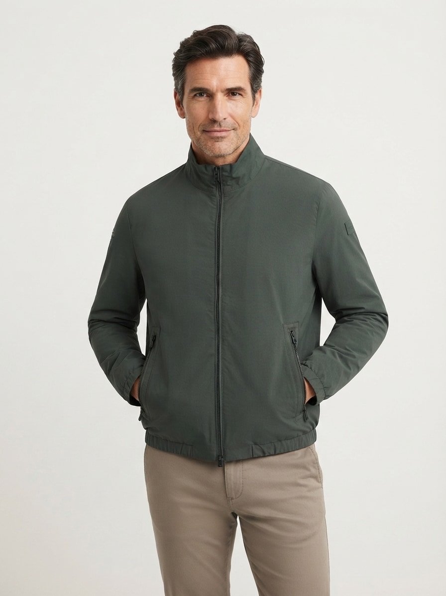 Jacke, Bio Baumwolle wattiert, mangrove