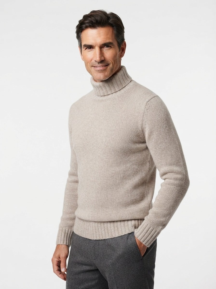 Pullover Ecosio, Kaschmir, grau meliert